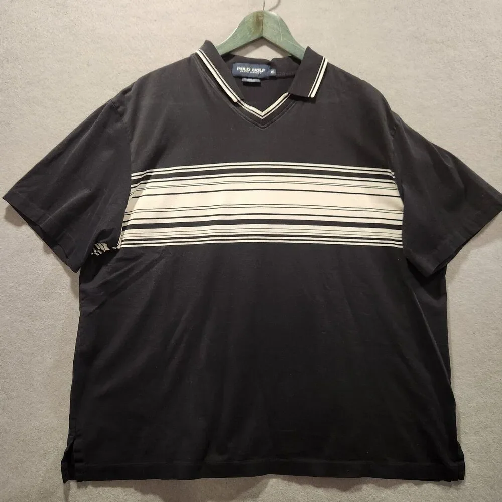 Polo Golf Ralph Lauren Men's XL Golf Polo Shirt Black‎ 100% Pima Cotton